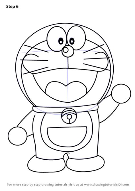 Learn How to Draw Doraemon (Doraemon) Step by Step : Drawing Tutorials