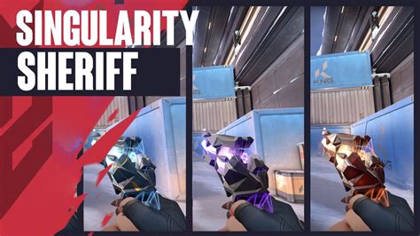 Singularity Sheriff Skin Showcase [4K] - Valorant Singularity Skins - YouTube