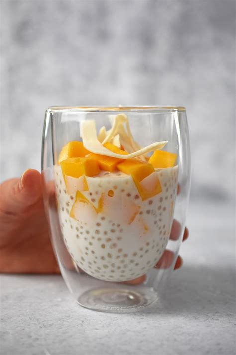 Mango sago, an Asian-inspired tropical chilled treat, combines creamy ...