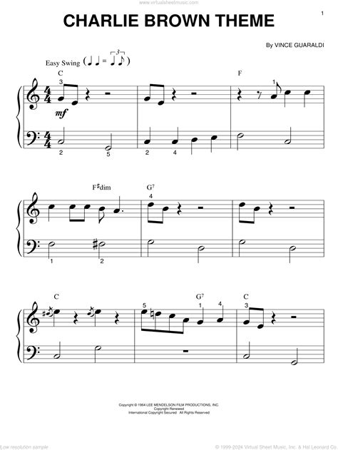 Charlie Brown Christmas Theme Song Sheet Music - Theme Image