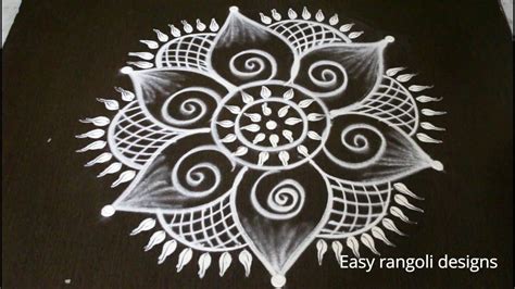 latest easy free hand rangoli designs * simple kolam with out dots ...