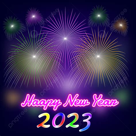 Happy New Year 2023 Background, Fireworks, Spark, Happy New Year ...
