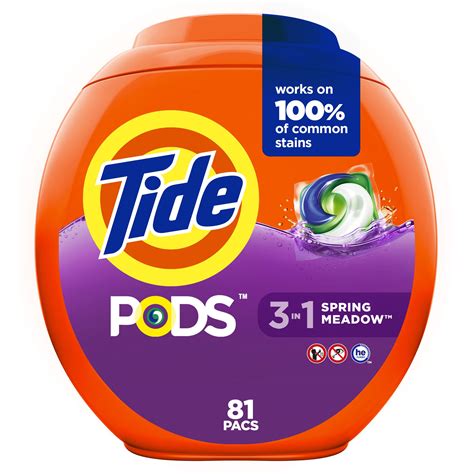 Buy Tide PODS Laundry Detergent Soap Pods, Spring Meadow, 81 count Tide ...