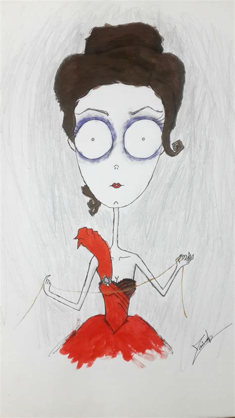 My "Tim burton Version of Young Cora" Drawing - Cora/Queen of Hearts fan Art (35966519) - fanpop