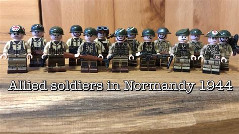 LEGO WW2 - Custom British and U.S. Army Minifigures - D-Day: Normandy ...