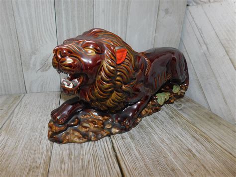 Vintage Lion Lion Figurine Lion Wild Life Wild Cats Men | Etsy