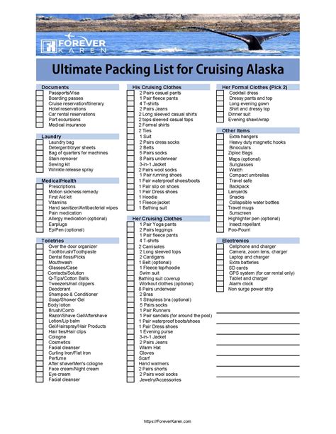 Alaska Cruise Packing List 2024 - Lily Shelbi