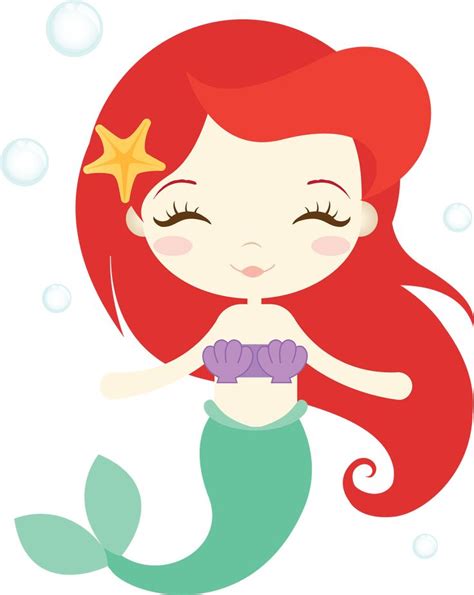 View and Download hd Ariel Mermaid, Ariel The Little Mermaid, Baby Mermaid, - Cute Mermaid PNG ...