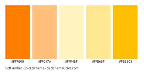 Soft Amber Color Scheme » Orange » SchemeColor.com