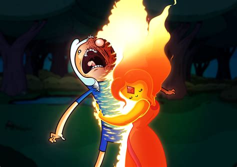 Finn thinks Flame Princess is hot by MisterDavey on DeviantArt