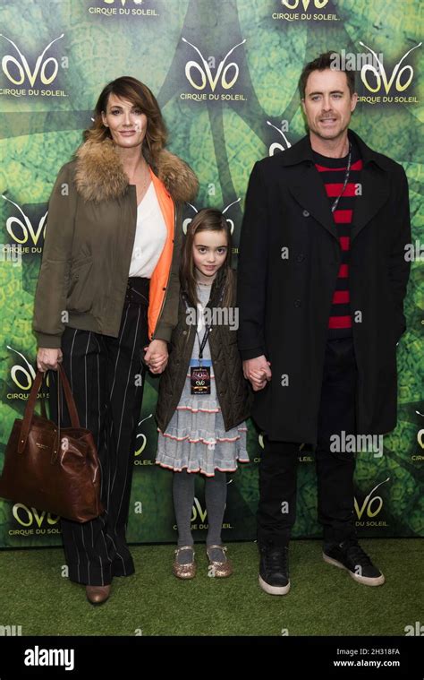 Sarah Parish and James Murray and their daughter arrive at the press ...