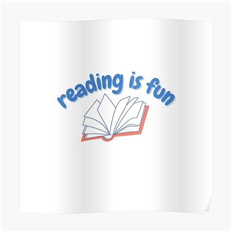 "reading is fun" Poster for Sale by Maddisunray | Redbubble