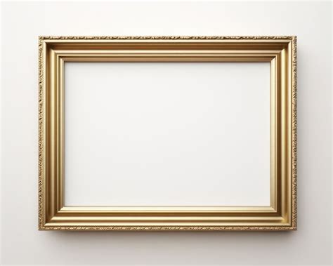 Premium AI Image | Metal Frame with White Passepartout for Copy Space 3D Render of Classic Frame ...