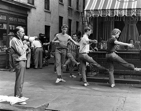 BYGONE BROADWAY on Instagram: “Ballet class with Jerome Robbins on the set of WEST SIDE STORY in ...