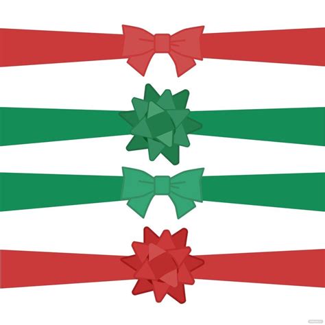 Christmas Bow Vector in Illustrator, SVG, JPG, EPS, PNG - Download ...