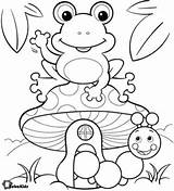 Toads Coloring Pages  ColoringBay sketch template