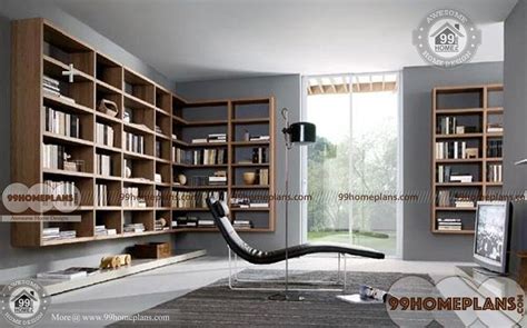 Small Home Library Images - Modern small Space Reading Room Plans