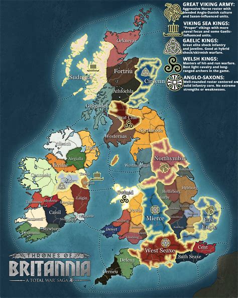 All 10 Playable Factions in Thrones of Britannia* (Much more info and full preview in comments ...