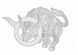 Premium Vector  Coloring book Page With zodiac Symbol taurus sketch template