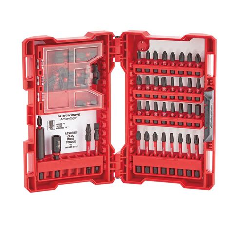 Milwaukee SHOCKWAVE IMPACT DUTY Driver Bit Set (56-Piece)-48-32-4073 - The Home Depot