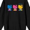 Hello Kitty 3 Colorful Characters Juniors Black Long Sleeve Shirt : Target