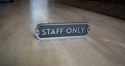 Luxury Staff Only Sign Door Sign Door Plaque Vintage Style - Etsy