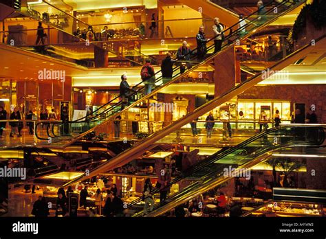 Escalators in lobby of Trump Tower Building on 5th Avenue Mid town ...