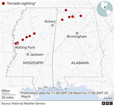 Mainaklot: More storms feared after Mississippi tornado - BBC