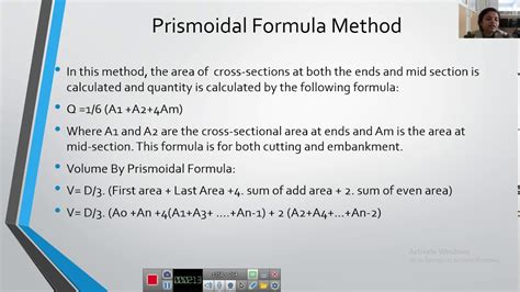 Estimating Costing earthwork computation by Prismoidal Formula and ...