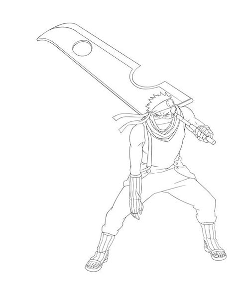 Zabuza Momochi para colorear, imprimir e dibujar –ColoringOnly.Com