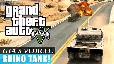 GTA 5: Rhino tank gameplay! HD - YouTube