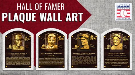 National Baseball Hall of Fame and Museum ⚾ on Twitter: "NEW Hall of Fame Plaque Wall Art ...