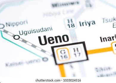 Ueno Station Tokyo Metro Map Stock Photo 1033024516 | Shutterstock