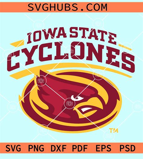 Iowa State Cyclones SVG, Cyclones SVG, College sport svg, NCAA svg ...