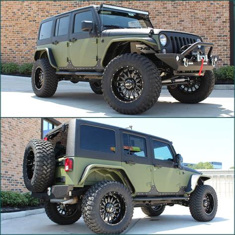 Rough Country lifted Kevlar® coated Jeep Wrangler with #boldoffroad wheels wrapped in 37" RBP ...