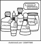 Coloring Page Collection Bottles Tags Labels 스톡 일러스트 1506977840  sketch template
