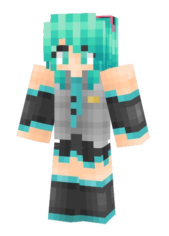 Miku Hatsune - Minecraft Skin by Yunexa on DeviantArt