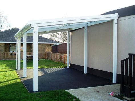 5m Powder Coated Aluminium Free Standing Canopy, Lean-to, Patio Cover, Carport | eBay