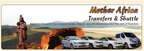 Hosea Kutako Airport transfers, shuttle services Windhoek, Namibia