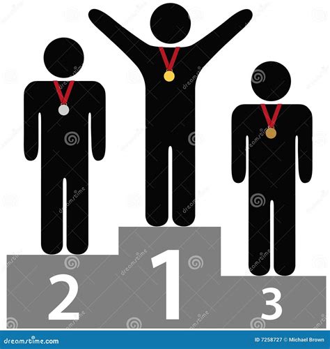 Winners, First, Second And Third Place Icon Vector Illustration | CartoonDealer.com #81640122