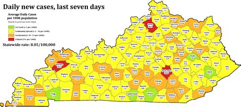 KENTUCKY HEALTH NEWS: Kentucky's 7-day average of daily new coronavirus cases is below 500 for ...