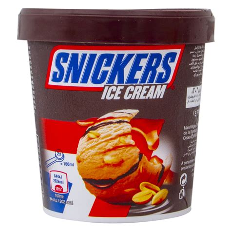 Buy Snickers Ice Cream 450ml Online - Lulu Hypermarket UAE