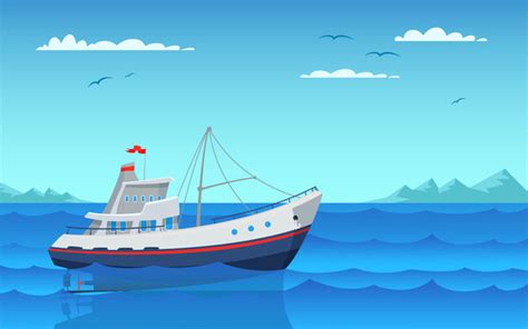 Cartoon Fishing Boat Images – Browse 598 Stock Photos, Vectors, and ...