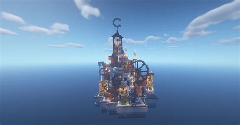 I built a steampunk city : r/Minecraftbuilds