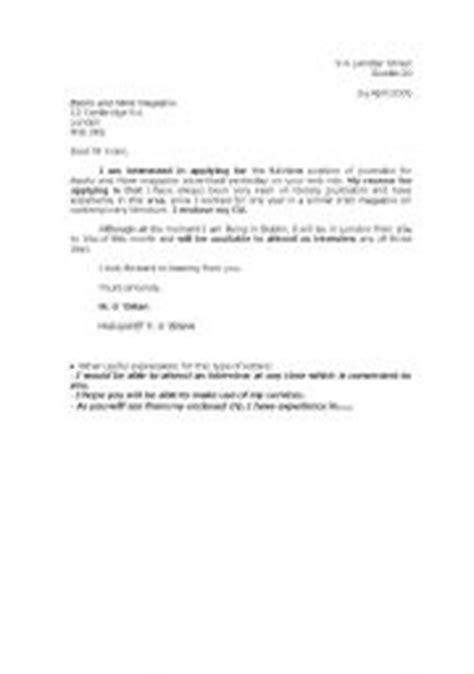 Job application letter - ESL worksheet by sidartha