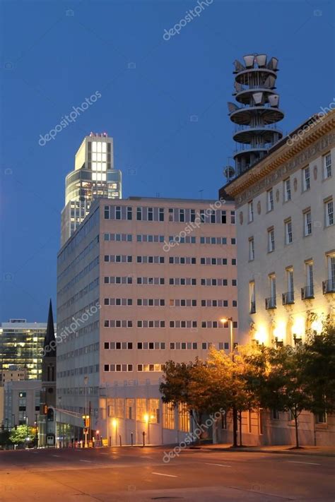 Downtown Omaha Skyline at Night — Stock Photo © dustin77a #22244119