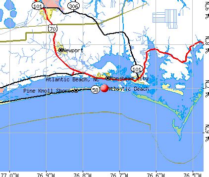 Atlantic Beach, North Carolina (NC 28512) profile: population, maps, real estate, averages ...