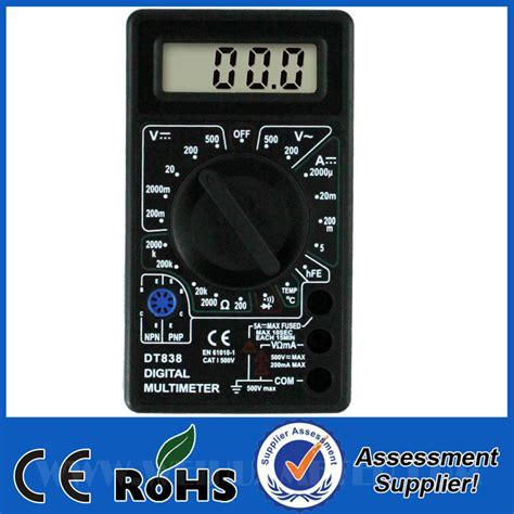 Digital Multimeter with Temperature Test (DT838) - Digital Multimeter ...