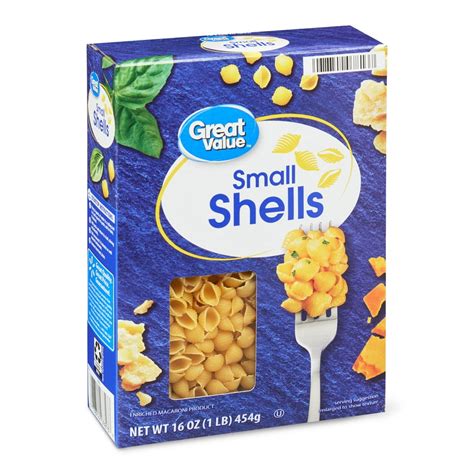 Great Value Small Shells Pasta, 16 oz - Walmart.com - Walmart.com