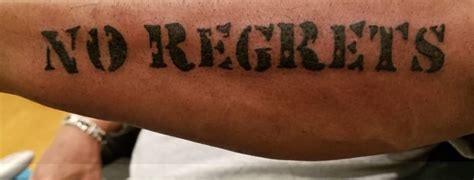 No Regrets tattoo - LiQiD inc